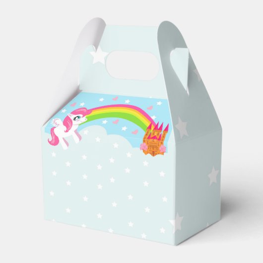 schattig eenhoorn gunst box bedankdoosjes (Voorkant Zijde)