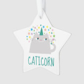 Schattig Eenhoorn Kat Ornament (voorkant)