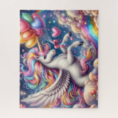 Schattig Eenhoorn Legpuzzel (Verticaal)