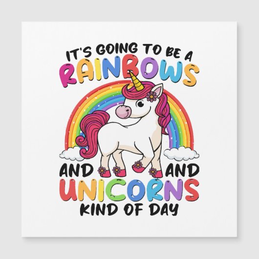 Schattig Eenhoorn Regenboog Grappig (Voorkant)