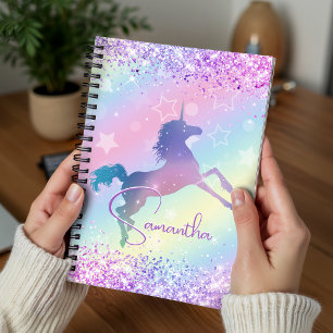 Schattig eenhoorn roze Glitter regenboog kunst mon Planner