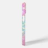 schattig eenhoornroze monogram Case-Mate iPhone case (Achterkant / Rechts)