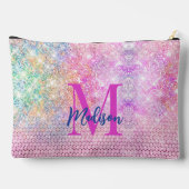 schattig eenhoornroze monogram etui (Achterkant)