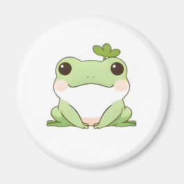 Schattig Eenvoudig Chibi Kikker Natuur Kawaii Ontw Magneet