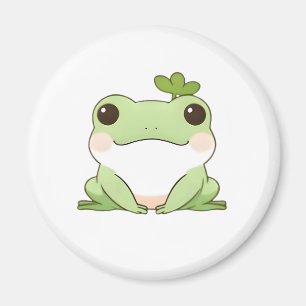Schattig Eenvoudig Chibi Kikker Natuur Kawaii Ontw Magneet