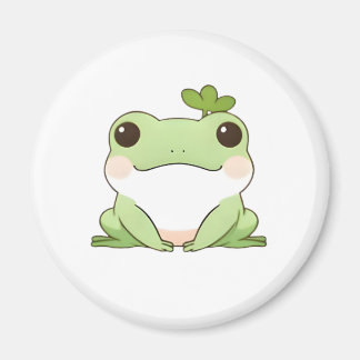 Schattig Eenvoudig Chibi Kikker Natuur Kawaii Ontw Magneet