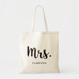 Schattig eenvoudig mevrouw tote bag
