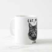 Schattig Eenvoudig Ontwerp Aangepaste Kat Moeder Z Koffiemok (Voorkant links)
