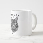 Schattig Eenvoudig Ontwerp Aangepaste Kattenmoeder Grote Koffiekop (Voorkant rechts)