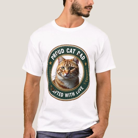 Schattig Eenvoudig Ontwerp Aangepaste Kattenvader T-shirt (Voorkant)