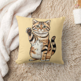 Schattig eenvoudig ontwerp mannen kattenliefhebber kussen