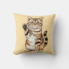Schattig eenvoudig ontwerp mannen kattenliefhebber kussen