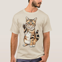 Schattig eenvoudig ontwerp mannen kattenliefhebber t-shirt
