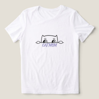 Schattig eenvoudig ontwerp vrouwen zwarte kat minn Tri-Blend shirt