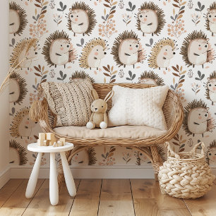 Schattig egel bos behang