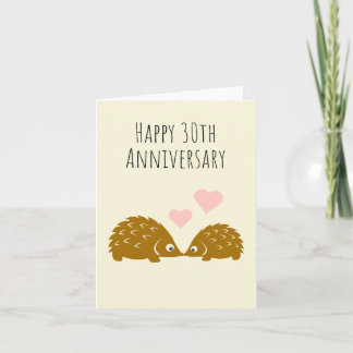 Schattig Egel Koppel - Gefeliciteerd met jullie 30 Kaart