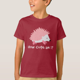 schattig egel roze shirt