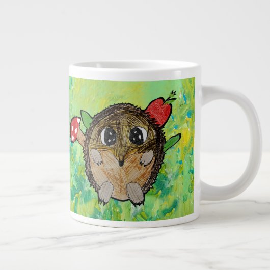 Schattig Egeltje Grote Koffiekop (Rechts)