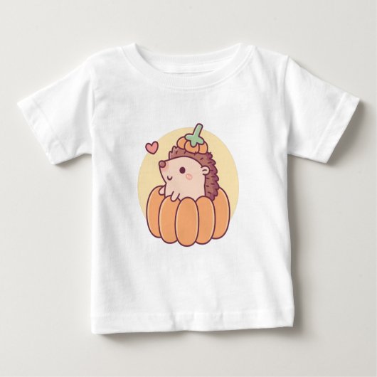 Schattig Egeltje In Pompoen Halloween Herfst (Voorkant)