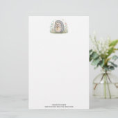 Schattig egeltje met lantaarn briefpapier (Staand voorkant)