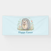 Schattig egeltje met lantaarn Pasen Spandoek (Horizontaal)