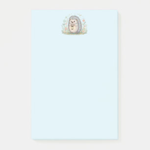 Schattig egeltje met lantaarn post-it® notes