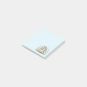 Schattig egeltje met lantaarn post-it® notes (Schuin)