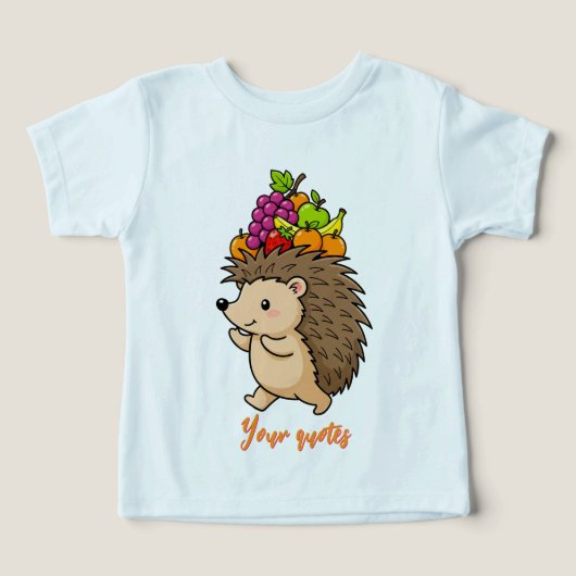 Schattig Egeltje met Vers Fruit (Design voorkant)