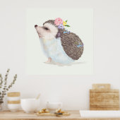Schattig egeltje poster (Keuken)