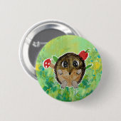 Schattig Egeltje Ronde Button 5,7 Cm (Voorkant /achterkant)