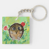 Schattig Egeltje Sleutelhanger (Achterkant)