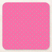 schattig elegant baby roze minstaarten patroon kartonnen onderzetters (Voorkant)