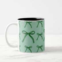 Schattig elegant groen lintpatroon