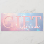 Schattig Elegant Opal Roze Pastel Cadeaubon Save The Date (Voorkant)