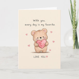 Schattig Elke Dag Is Mijn Favoriete Groet Kaart