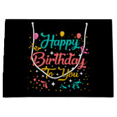 schattig elke persoon Happy Birthday party Groot Cadeauzakje (Voorkant)