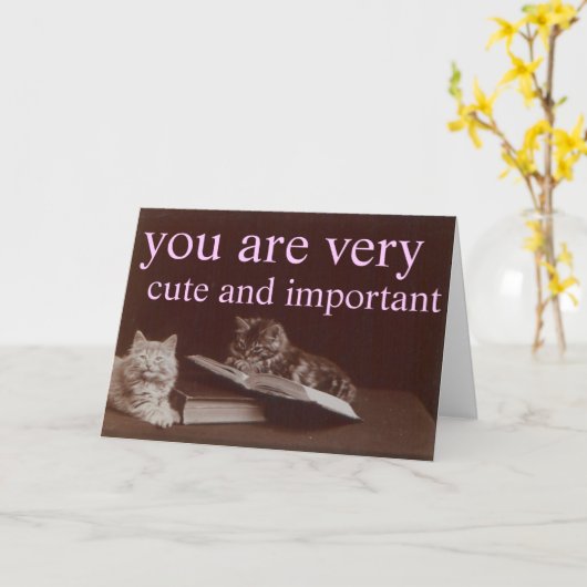 schattig en belangrijk kaart (Gele Bloem)