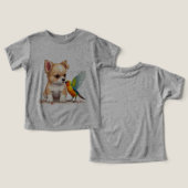 Schattig en comfortabel T-shirt voor kinderen (Ontwerp Voorkant & Achterkant)