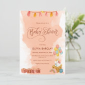 Schattig en eenvoudig Baby shower Kaart (Staand voorkant)