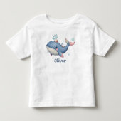 Schattig en eigenwijs klein walvisje kinder shirts (Voorkant)