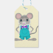 Schattig en elegant muisje cadeaulabel (Achterkant)