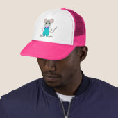 Schattig en elegant muisje trucker pet (In situ)