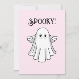 Schattig en eng gelukkig Halloween Kaart