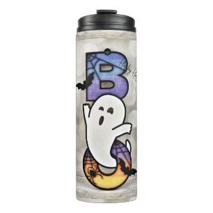 Schattig en eng Halloween Boe Geest, Vleermuis & S Thermosbeker