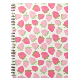 Schattig en Fruitig Roze Aardbei Notitieboek