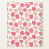 Schattig en Fruitig Roze Aardbei Planner (Achterkant)