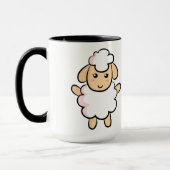 Schattig en Gelukkig Schaap Mok (Links)