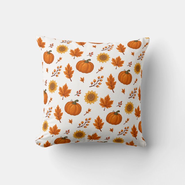 Schattig en gezellig herfst oogst kussen (Voorkant)