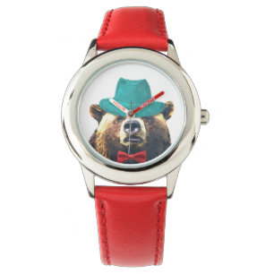 Schattig en grappig beer schattig jongen kinder ki horloge