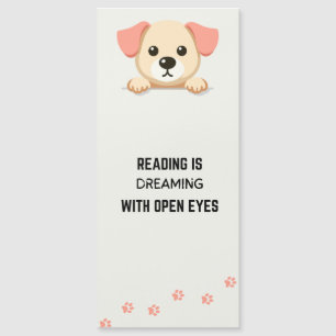 schattig en grappig glurend hond bladwijzer met ci